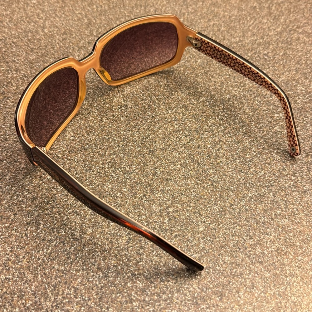 Coach Rectangle Pink Frames Sunglasses - image 3